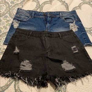 Black shorts jeans